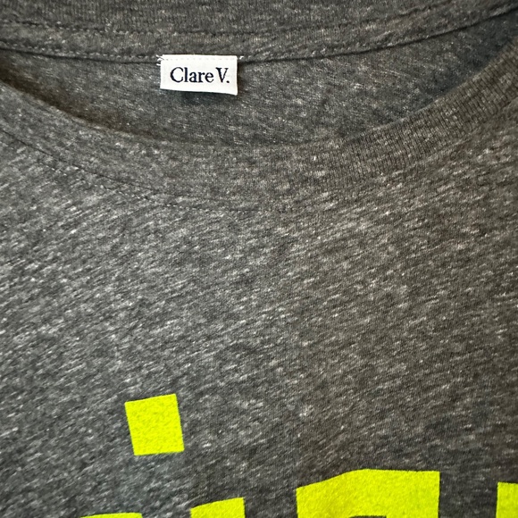 Clare V CIAO Black Tee Shirt Size L - Picture 6 of 8